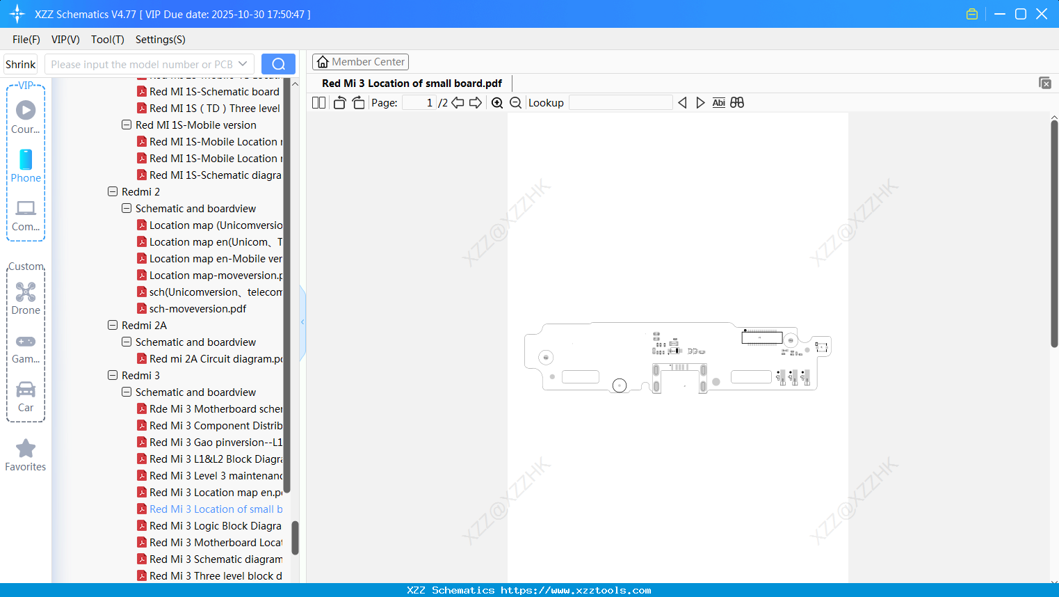Xiaomi Redmi 3 Location Of Small Board